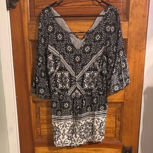 BeBop Monochrome Paisley Dress